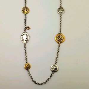 Brighton I LOVE PARIS Silver & Gold  Necklace